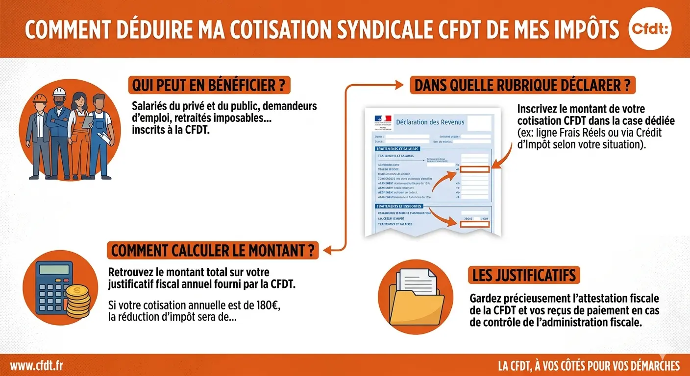 Cotisation Rpdb Ineligible Comment déduire votre cotisation syndicale de vos impôts